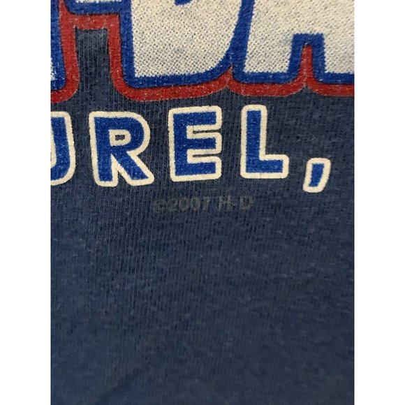 Vintage 2007 Old‎ Glory Harley Davidson T shirt Men’s Sz 2XL Blue Red White - Picture 8 of 9